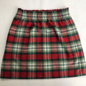 J. Crew plaid wool skirt
